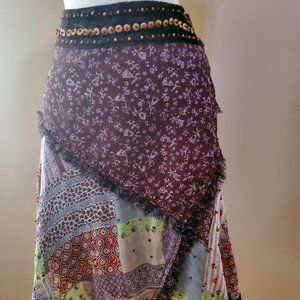 Chaudry  KC Boho Patch Skirt NWT Petite S
